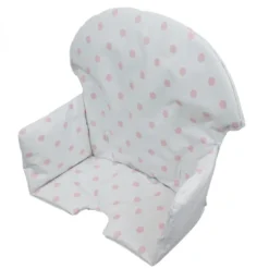 Housse d'assise point rose chaise haute