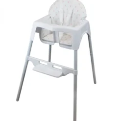 Housse d'assise point rose chaise haute