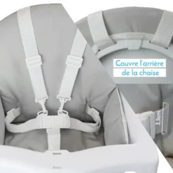 Housse d'assise pour chaise haute