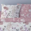 Housse de couette 240x220 hana rose + 2
