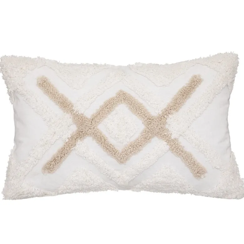 Housse de coussin tufté 30x50 cm