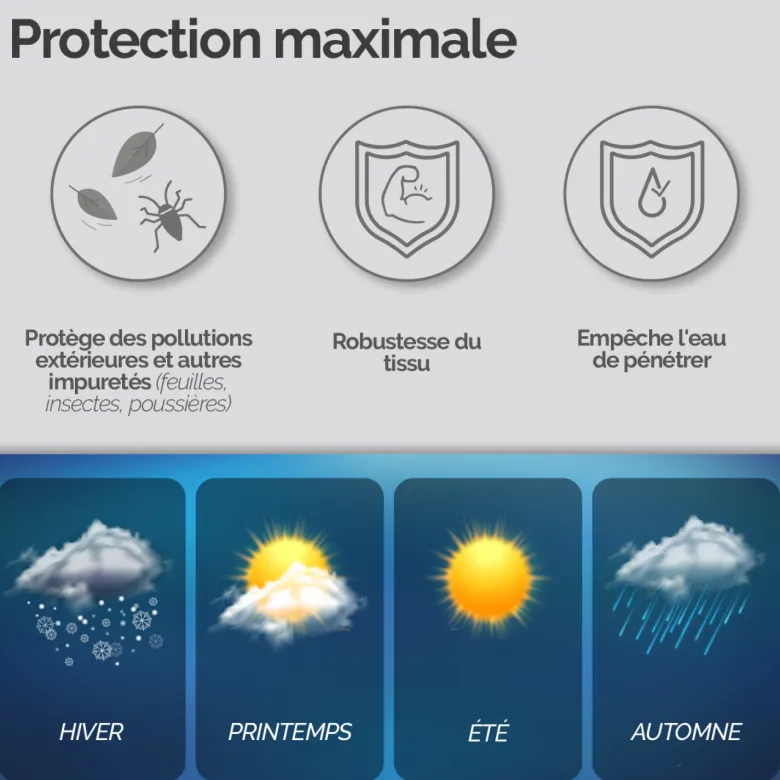 Housse protection vélo - 200x75x110