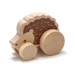 Hérisson à roulettes en bois