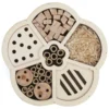 Hôtel à insectes artisanal fleur en bois de pin non traité certifié FSC®