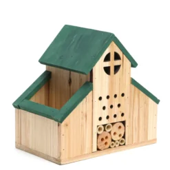 Hôtel à insectes cache-pot