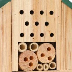 Hôtel à insectes cache-pot