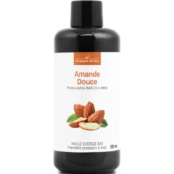 Huile d'amande douce bio - 200ml - fraîcheur garantie oxycert® - vierge & de 1??