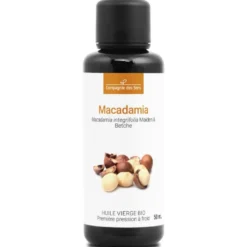 Huile de macadamia bio - 50ml - fraîcheur garantie oxycert® - vierge & de 1?? pr