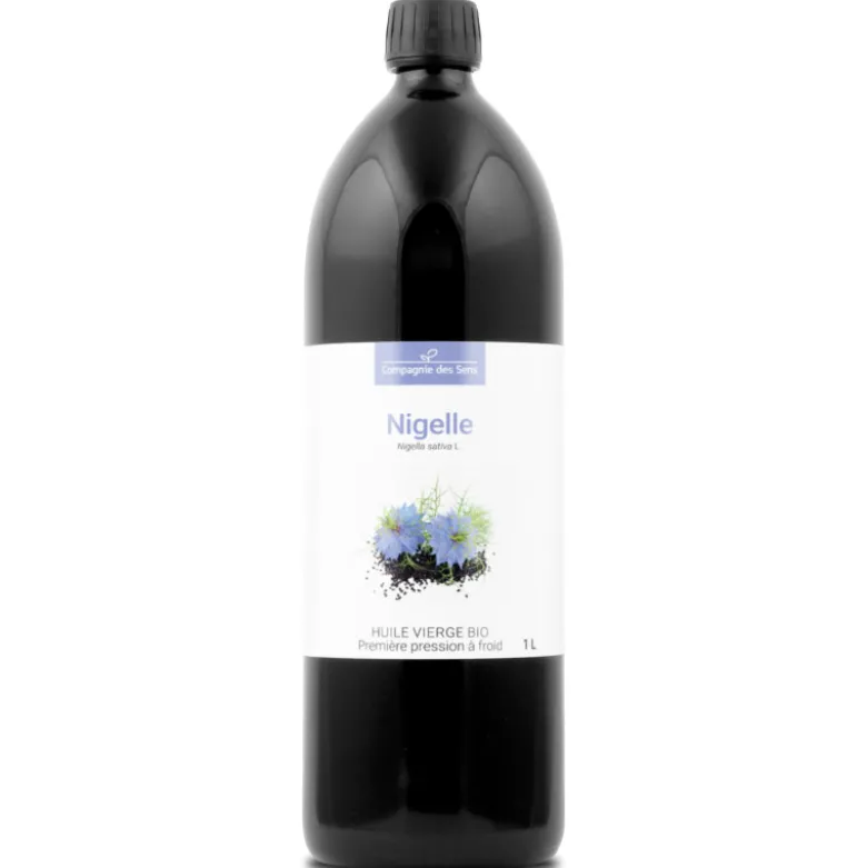 Huile de nigelle bio - 1l - fraîcheur garantie oxycert® - vierge & de 1?? pressi