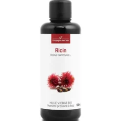 Huile de ricin bio - 100ml - fraîcheur garantie oxycert® - vierge & de 1?? press