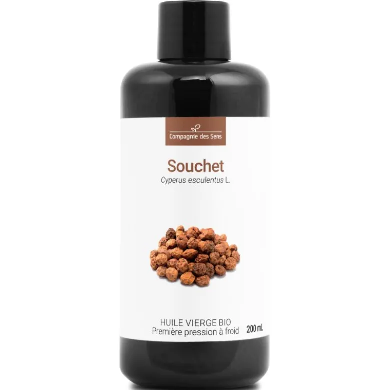 Huile de souchet bio - 200ml - fraîcheur garantie oxycert® - vierge & de 1?? pre