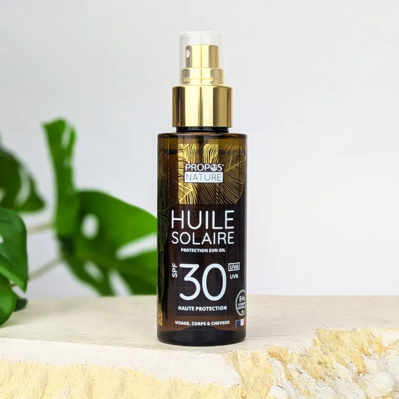 Huile solaire spf30 - haute protection