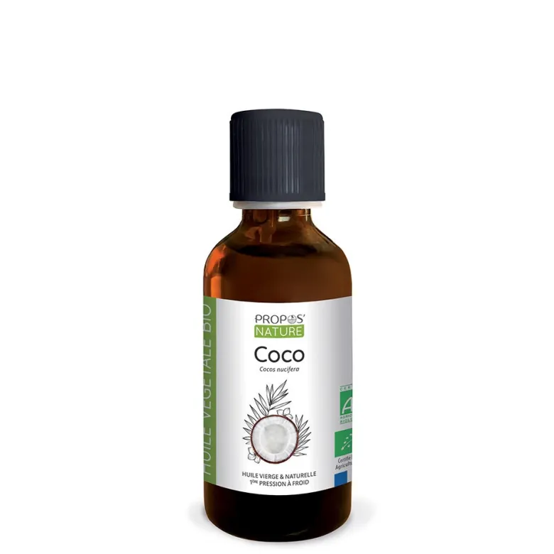 Huile végétale de coco bio 50 ml