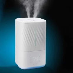 Humidificateur d'air vapeur chaude et froide, 3 intensités, mode nuit silencieux