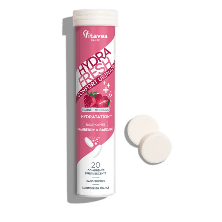 Hydra Fresh Confort urinaire hydratation pastilles electrolytes sans sucres