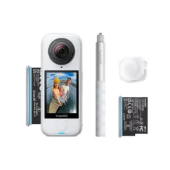 Insta360 caméra 360 x4 air blanc arctic starter pack