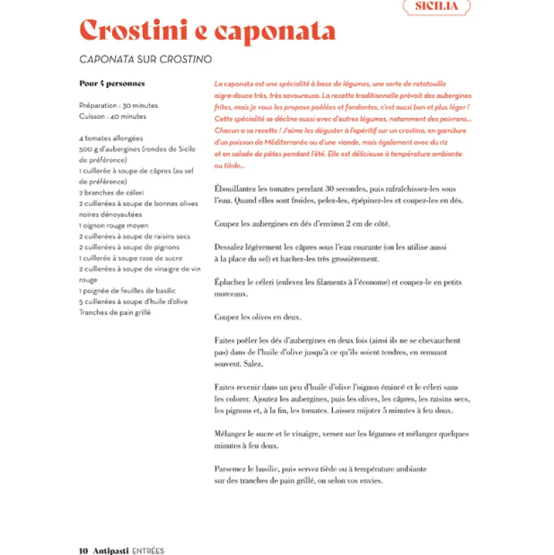 Italie mythique Les meilleures recettes de toutes les régions