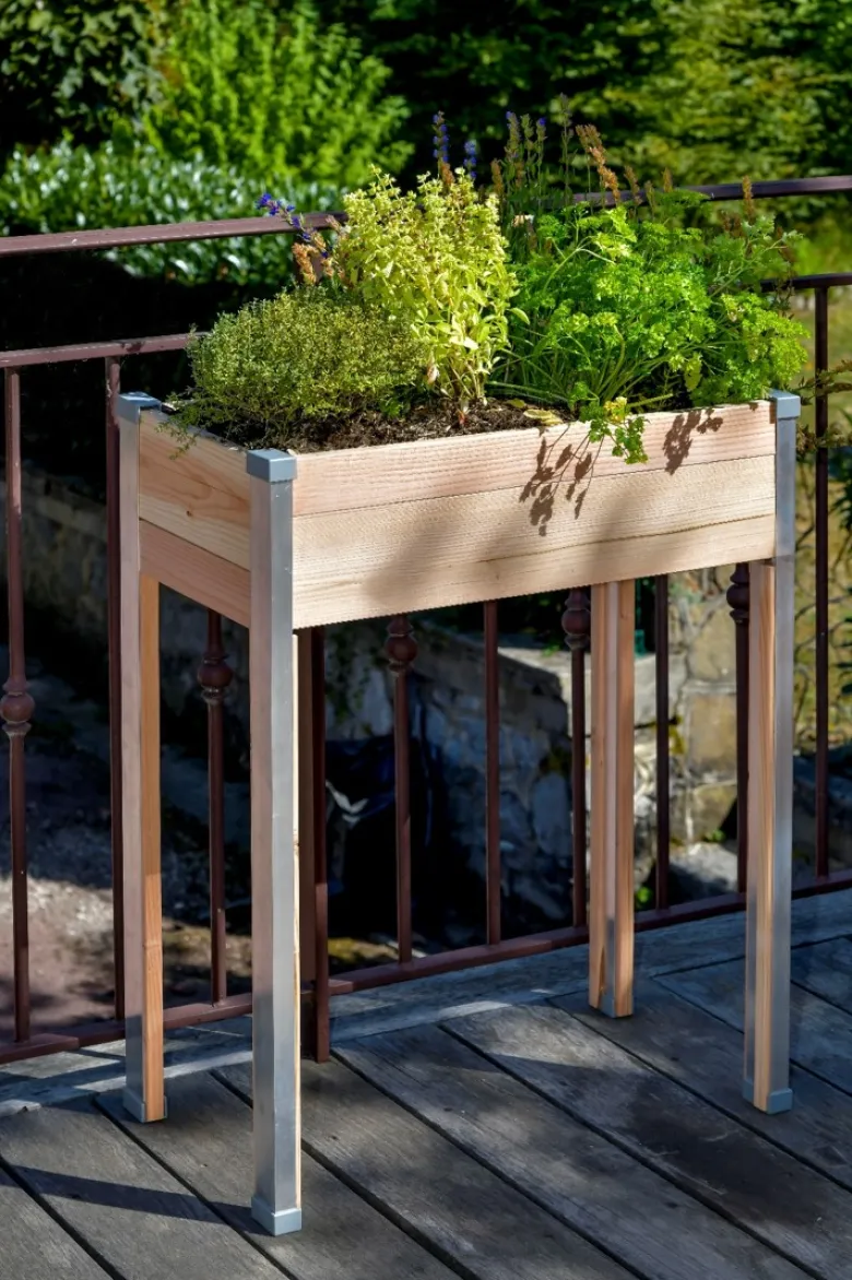 Jardiniere sur pieds design petit modele