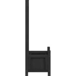 Jardinière bac lit surélevé plantes fleurs terrasse 40 x 30 x 90 cm bois marron