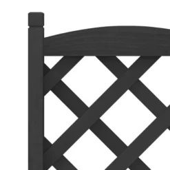 Jardinière bac lit surélevé plantes fleurs terrasse 40 x 30 x 90 cm bois marron