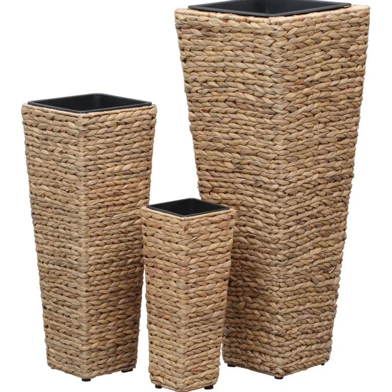Jardinière lit surélevé plantes fleurs jardin 3 30 x 30 x 80 cm marron