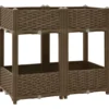 Jardinière lit surélevé plantes fleurs jardin 80 80 x 40 x 71 cm marron
