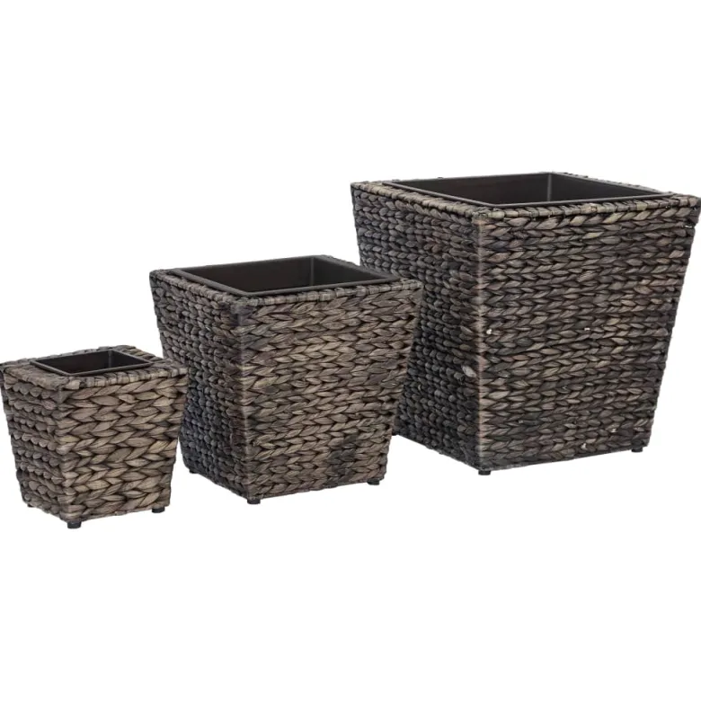 Jardinière lit surélevé plantes fleurs jardin 3 40 x 40 x 40 cm marron