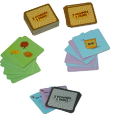 Jeu d'annonce 2 pommes et 3 pains