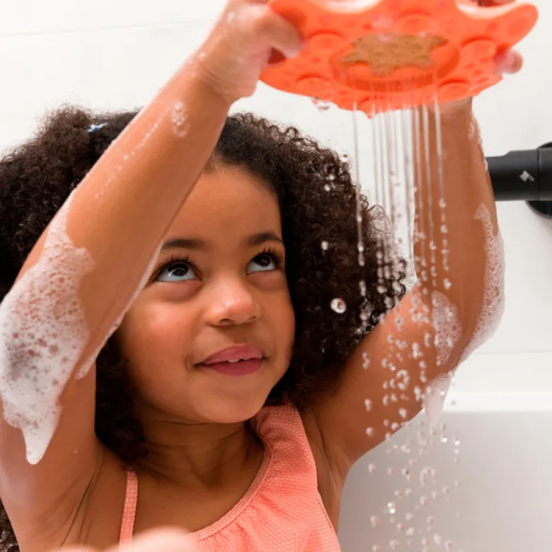 Jeu de bain éco-responsable poulpe