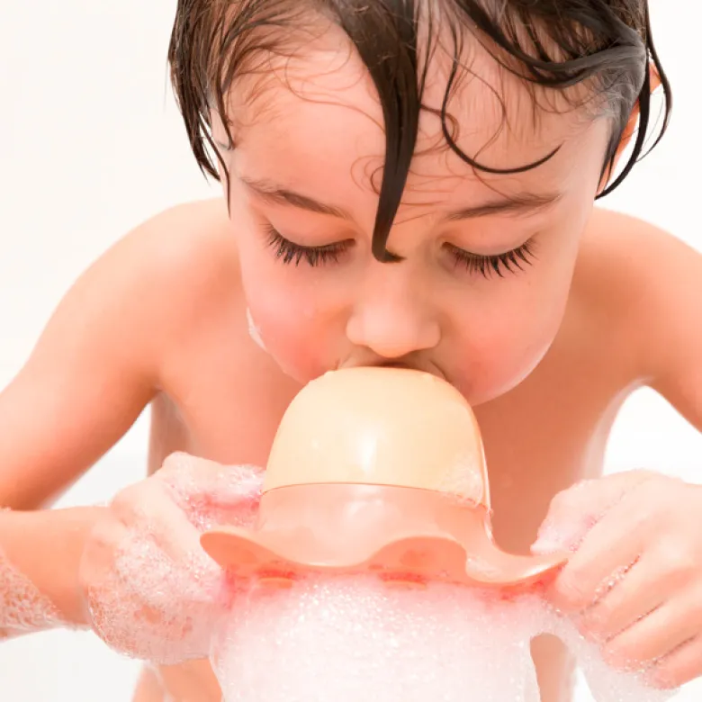 Jeu de bain éco-responsable poulpe
