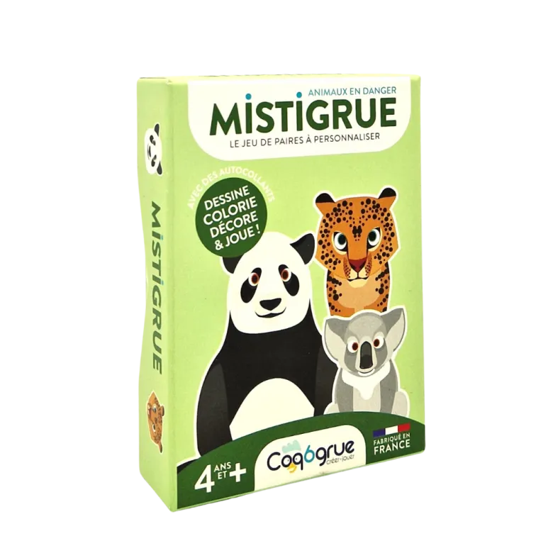 Jeu de cartes a créer animaux en danger