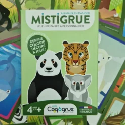 Jeu de cartes a créer animaux en danger