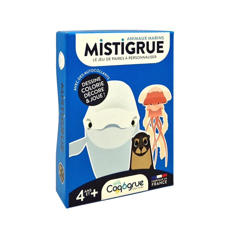 Jeu de cartes a créer animaux marins