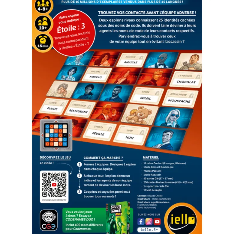 Jeu de coopération Codenames