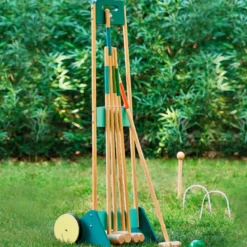 Jeu de croquet des familles en bois