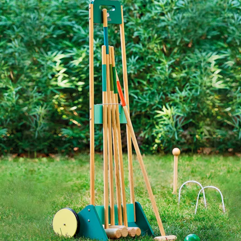 Jeu de croquet des familles en bois