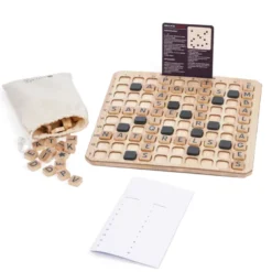 Jeu de mots croisés en bois