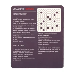 Jeu de mots croisés en bois