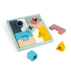 Jeu de puzzle et de formes 2 en 1