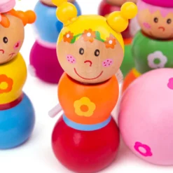 Jeu de quilles de fée en bois
