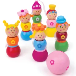 Jeu de quilles de fée en bois