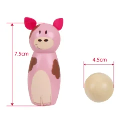 Jeu de quilles de ferme en bois