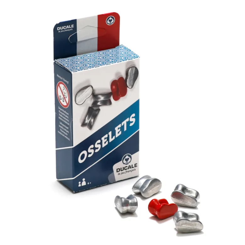 Jeu d'osselets en métal