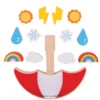 Jeu d'équilibrage météo en bois