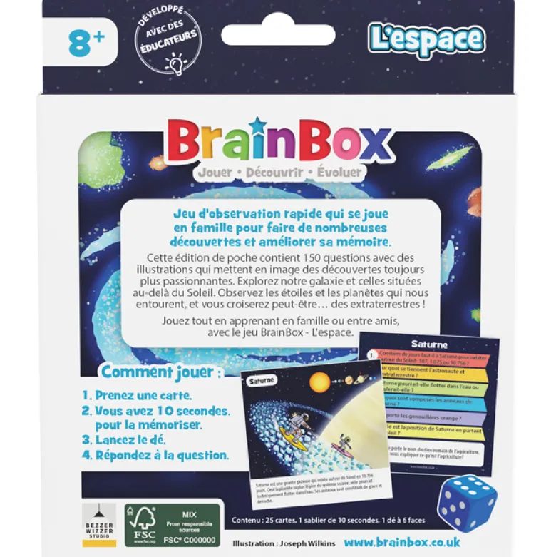 Jeu Pocket Brain l'Espace
