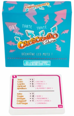 Jeux de société - crescendo evolution