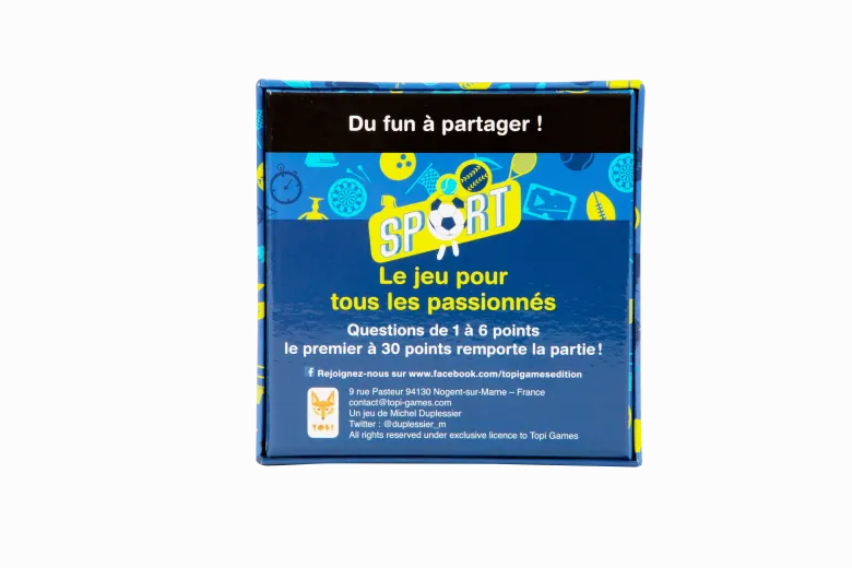 Jeux de société - family quizz sport