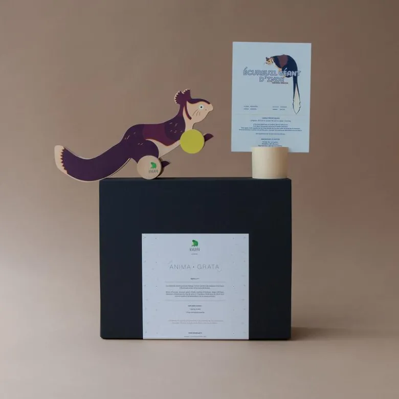 Jouet animal en bois l'écureuil géant