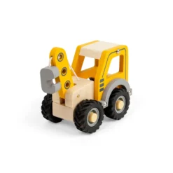 Jouet de camion-grue en bois