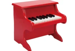 Jouet piano rouge bois hape